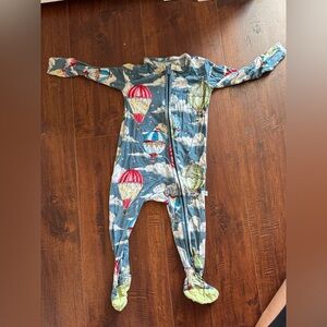 Posh Peanut Multicolor Hot Air Balloon Kids Footie